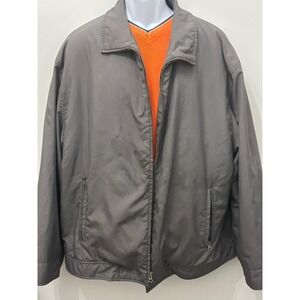 Vintage 90s GAP Gray Bomber Jacket Utility Streetwear Oversized 2XL